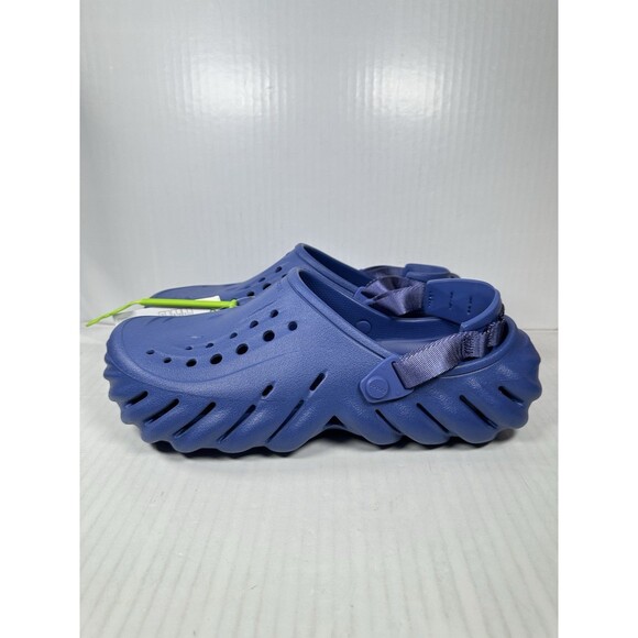 Size 11 Crocs Echo Sapphire Blue Clog Shoes Comfort Slides Sandals Mens NEW - Picture 3 of 7